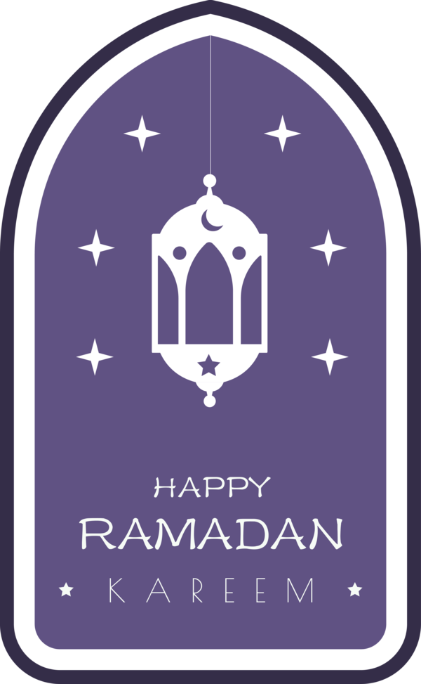 Transparent Ramadan Logo Design Cobalt blue for Ramadan Kareem for Ramadan