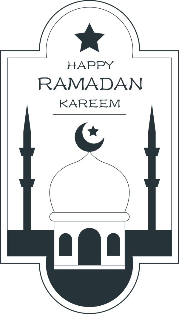 Transparent Ramadan Design Line art Icon for Ramadan Kareem for Ramadan