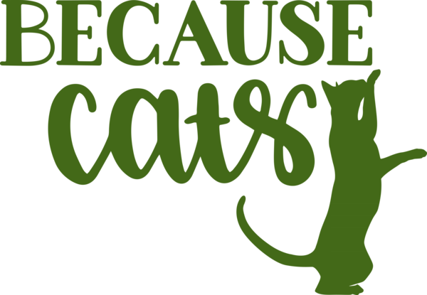 Transparent International Cat Day Logo Meter Symbol for Cat Quotes for International Cat Day