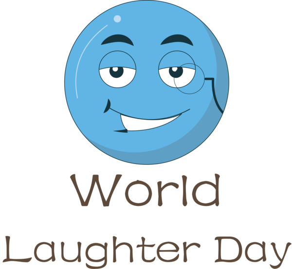 Transparent World Laughter Day Smiley Cartoon Logo for Laughter Day for World Laughter Day