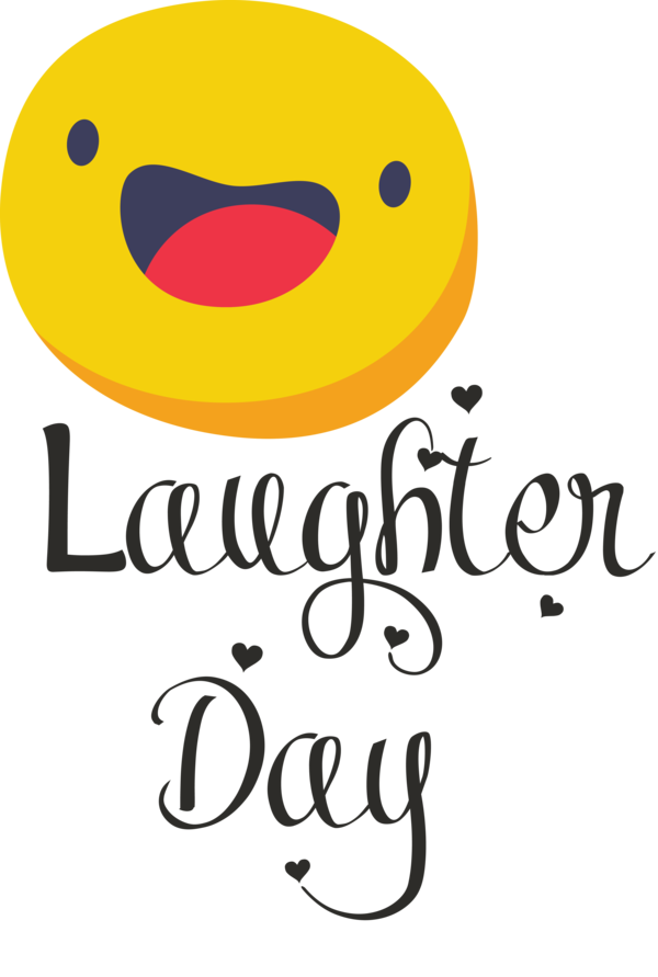 Transparent World Laughter Day Logo Yellow Smiley for Laughter Day for World Laughter Day