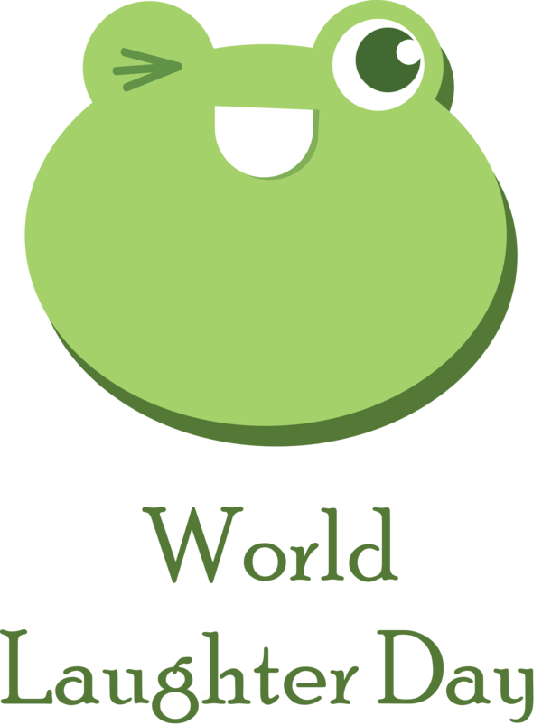Transparent World Laughter Day Frogs Amphibians Logo for Laughter Day for World Laughter Day