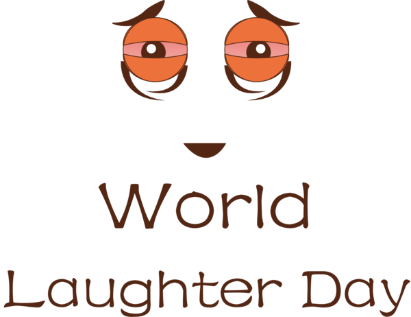 Transparent World Laughter Day Cartoon Logo Line for Laughter Day for World Laughter Day