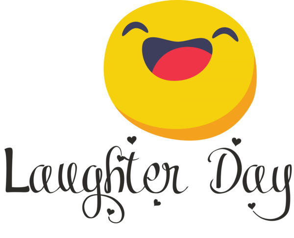 Transparent World Laughter Day Logo Yellow Line for Laughter Day for World Laughter Day