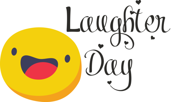 Transparent World Laughter Day Smiley Emoticon Logo for Laughter Day for World Laughter Day