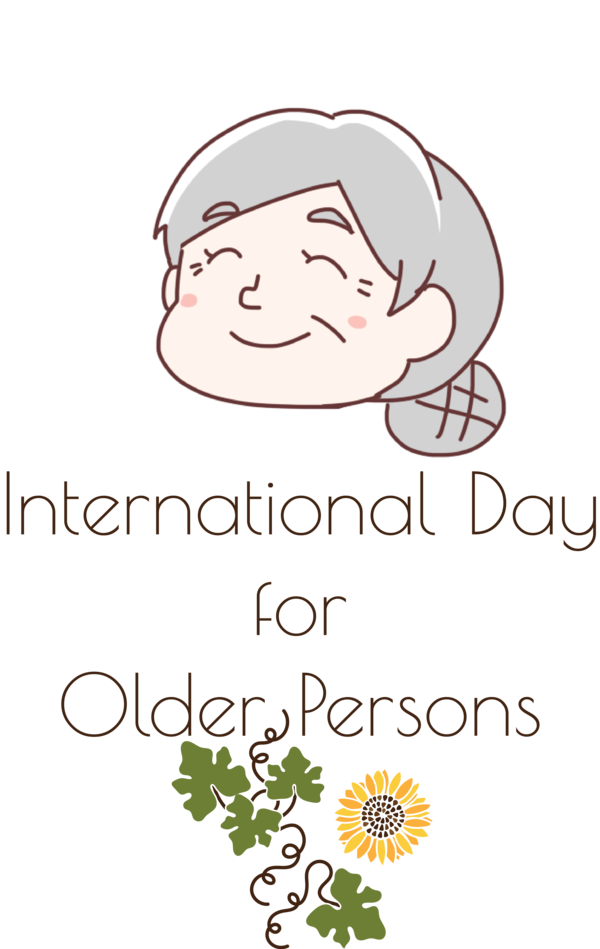 Transparent International Day for Older Persons Floral design  Flower for International Day of Older Persons for International Day For Older Persons