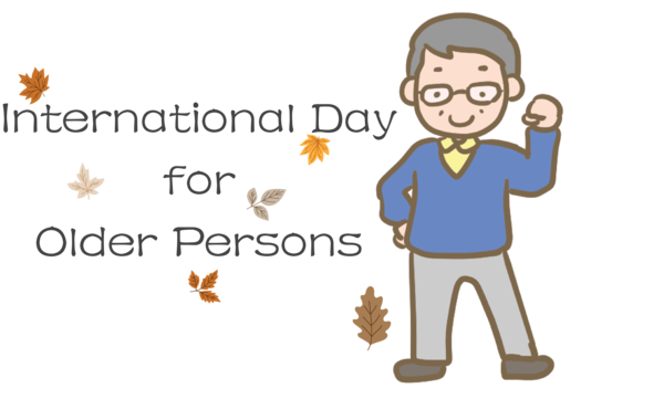Transparent International Day for Older Persons （株）宮ウエストホーム Kanuma Cartoon for International Day of Older Persons for International Day For Older Persons