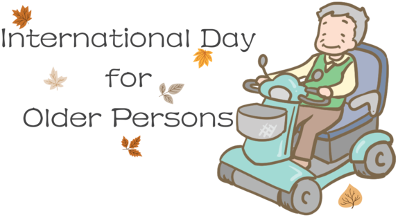 Transparent International Day for Older Persons Cartoon Line Meter for International Day of Older Persons for International Day For Older Persons