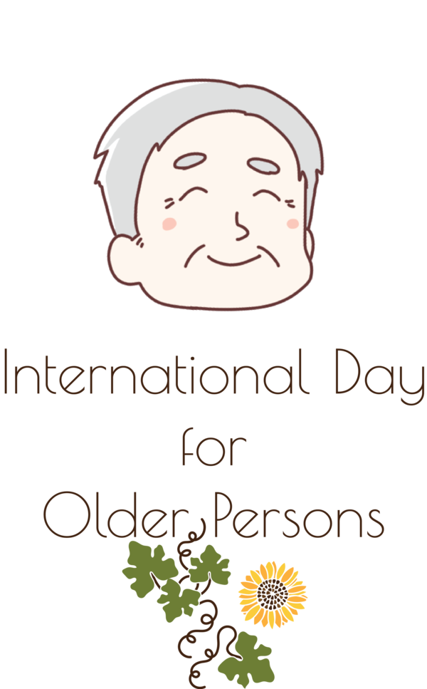 Transparent International Day for Older Persons Meter Cartoon Leaf for International Day of Older Persons for International Day For Older Persons