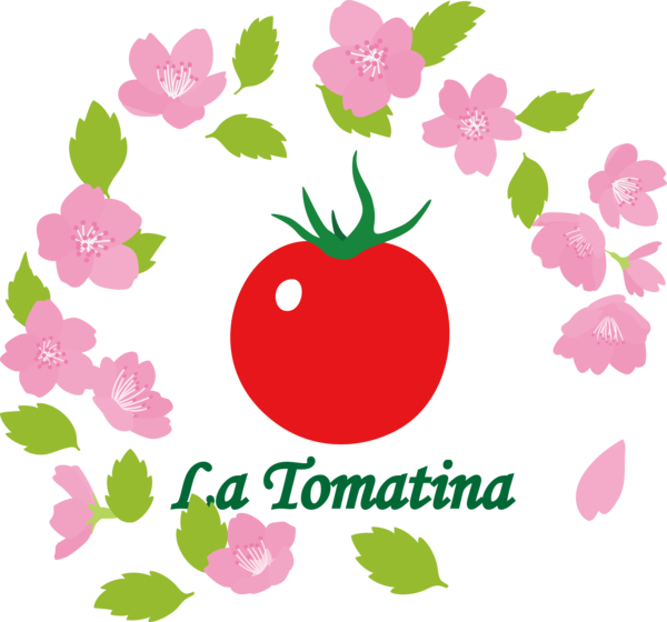 Transparent La Tomatina Leaf Floral design Design for La Tomatina Festival for La Tomatina