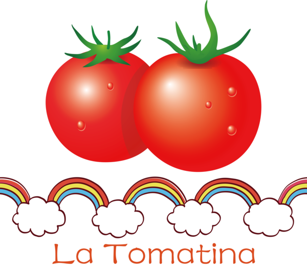 Transparent La Tomatina Natural food Tomato Local food for La Tomatina Festival for La Tomatina