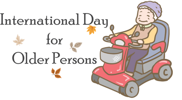 Transparent International Day for Older Persons Cartoon Meter Line for International Day of Older Persons for International Day For Older Persons