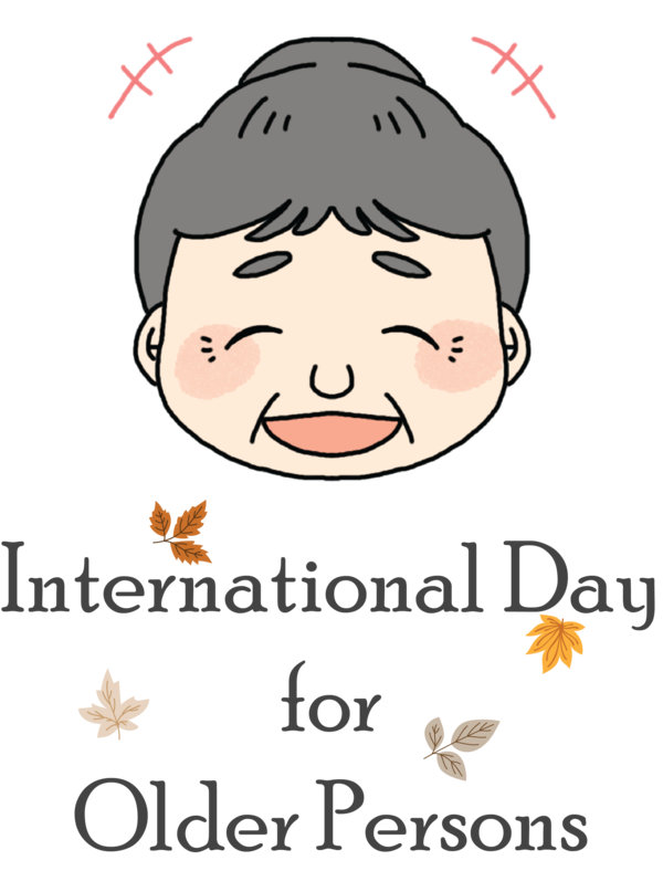 Transparent International Day for Older Persons Face Forehead for International Day of Older Persons for International Day For Older Persons