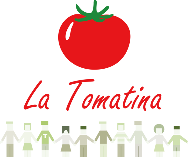 Transparent La Tomatina Ornament Logo Bauble for La Tomatina Festival for La Tomatina
