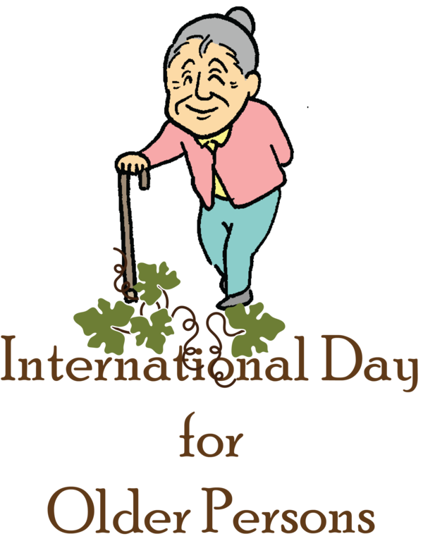 Transparent International Day for Older Persons Cartoon Logo Owls for International Day of Older Persons for International Day For Older Persons