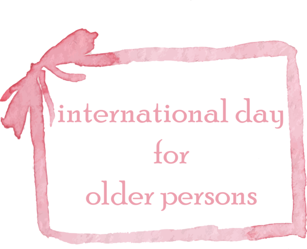 Transparent International Day for Older Persons Meter Font for International Day of Older Persons for International Day For Older Persons