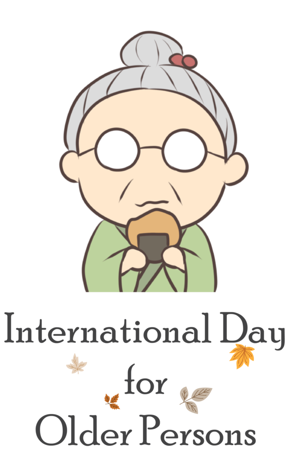 Transparent International Day for Older Persons Hair M Face Cartoon for International Day of Older Persons for International Day For Older Persons