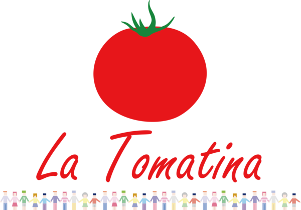 Transparent La Tomatina Hug Natural food Logo for La Tomatina Festival for La Tomatina
