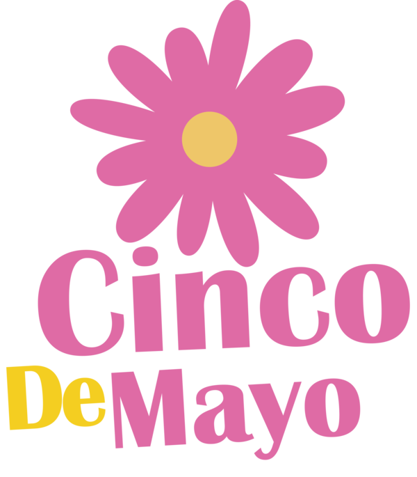 Transparent Cinco de mayo Cut flowers Floral design Logo for Fifth of May for Cinco De Mayo