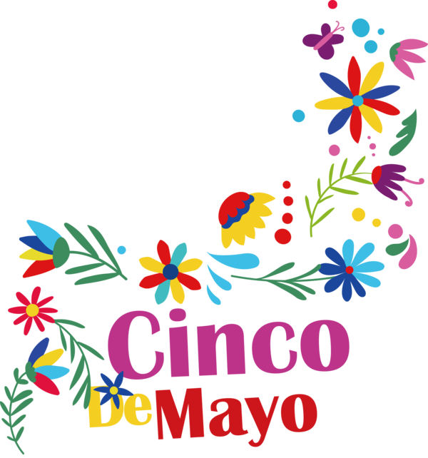 Transparent Cinco de mayo Floral design Design Leaf for Fifth of May for Cinco De Mayo