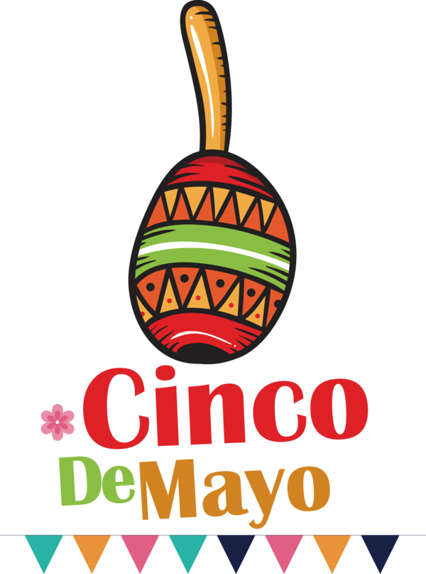 Transparent Cinco de mayo Logo Line Meter for Fifth of May for Cinco De Mayo