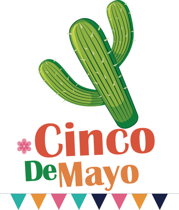 Transparent Cinco de mayo Logo Garter Belt Cactus for Fifth of May for Cinco De Mayo