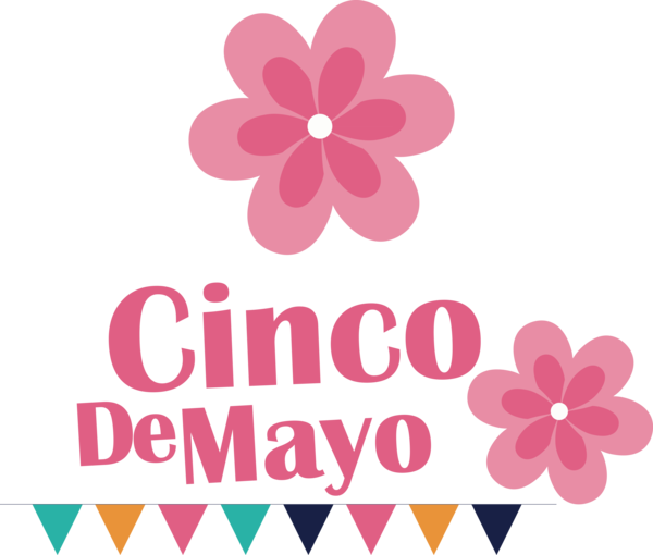 Transparent Cinco de mayo Floral design Design Logo for Fifth of May for Cinco De Mayo
