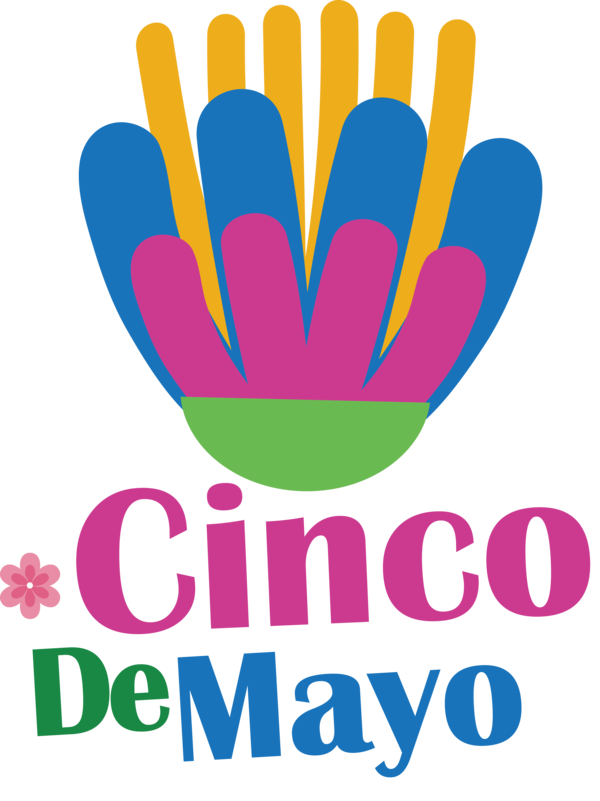 Transparent Cinco de mayo Logo Line Design for Fifth of May for Cinco De Mayo