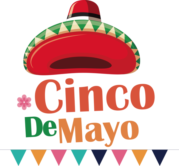 Transparent Cinco de mayo Logo Line Text for Fifth of May for Cinco De Mayo