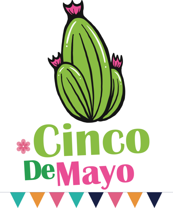 Transparent Cinco de mayo Flower Logo Leaf for Fifth of May for Cinco De Mayo