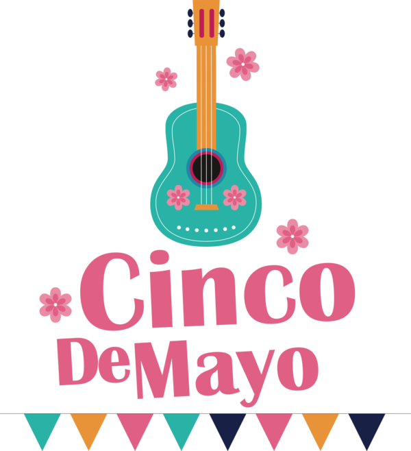 Transparent Cinco de mayo Guitar Accessory Logo Albatrosses for Fifth of May for Cinco De Mayo