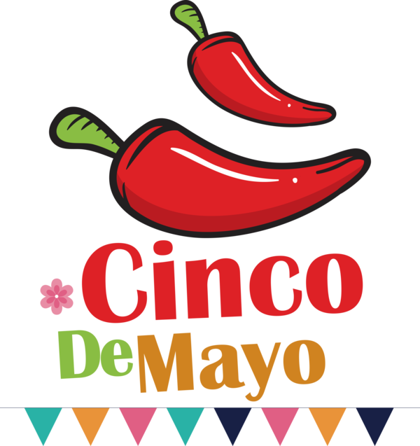 Transparent Cinco de mayo Natural food Peperoncino Chili pepper for Fifth of May for Cinco De Mayo