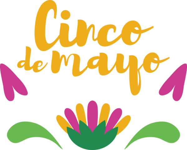 Transparent Cinco de mayo Floral design Flower Petal for Fifth of May for Cinco De Mayo