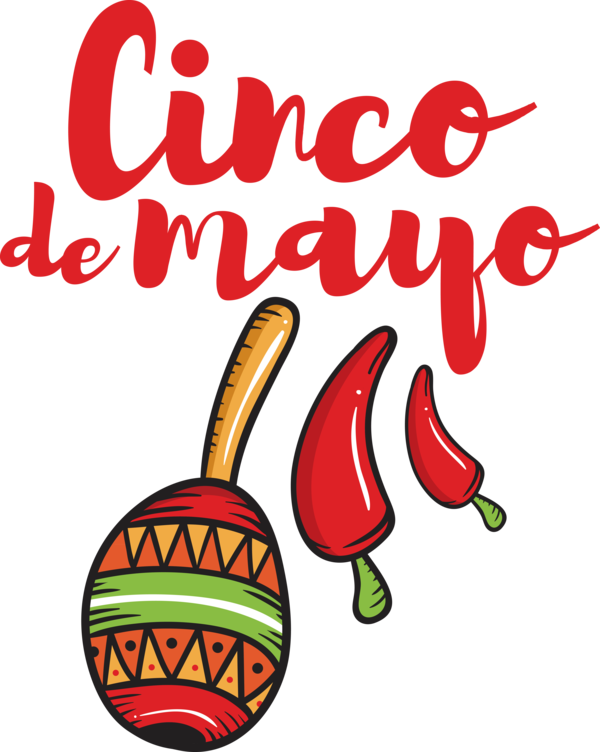 Transparent Cinco de mayo Cartoon Logo Vegetable for Fifth of May for Cinco De Mayo