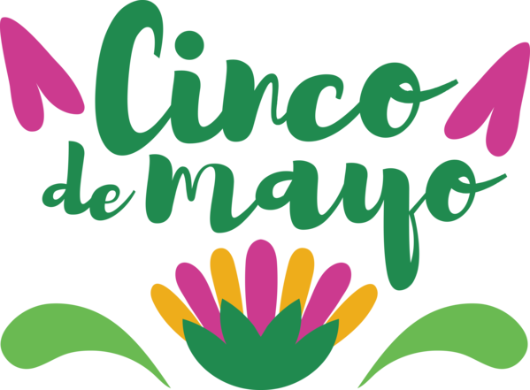 Transparent Cinco de mayo Logo Leaf Petal for Fifth of May for Cinco De Mayo
