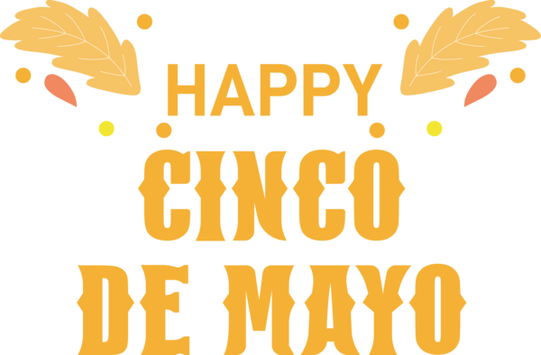 Transparent Cinco de mayo Logo Commodity Yellow for Fifth of May for Cinco De Mayo