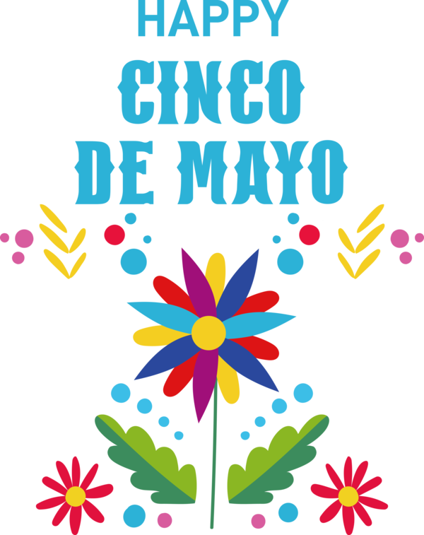 Transparent Cinco de mayo Floral design Leaf Tree for Fifth of May for Cinco De Mayo