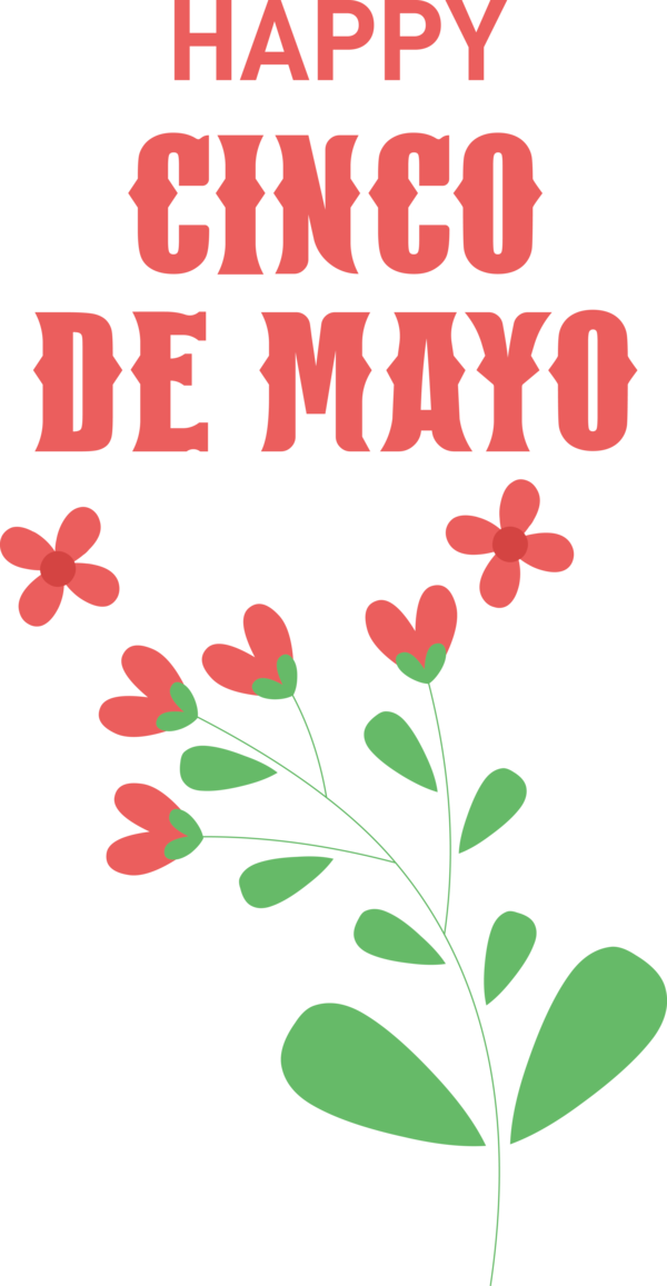 Transparent Cinco de mayo Floral design Leaf Petal for Fifth of May for Cinco De Mayo
