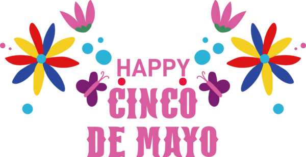 Transparent Cinco de mayo Design Floral design Logo for Fifth of May for Cinco De Mayo