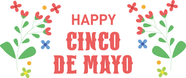 Transparent Cinco de mayo Floral design Leaf Hatay for Fifth of May for Cinco De Mayo