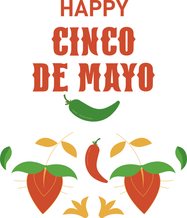 Transparent Cinco de mayo Design Leaf Logo for Fifth of May for Cinco De Mayo
