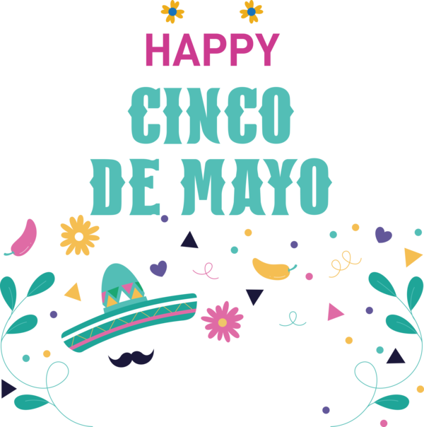 Transparent Cinco de mayo Logo Design Line for Fifth of May for Cinco De Mayo