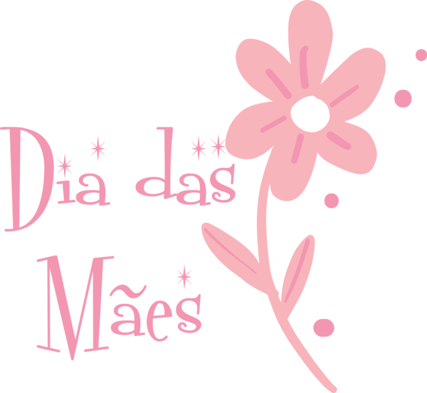 Transparent Mother's Day Floral design Cut flowers Greeting Card for Dia das Maes for Mothers Day