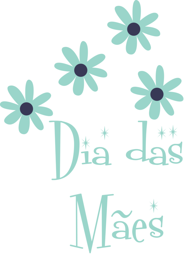 Transparent Mother's Day Design Floral design Logo for Dia das Maes for Mothers Day