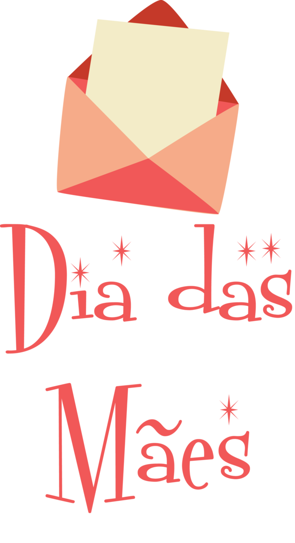 Transparent Mother's Day Design Logo Red for Dia das Maes for Mothers Day