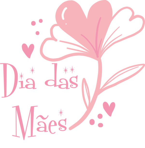 Transparent Mother's Day Floral design Greeting Card Valentine's Day for Dia das Maes for Mothers Day