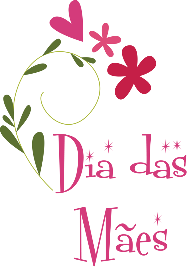 Transparent Mother's Day Floral design Logo Leaf for Dia das Maes for Mothers Day