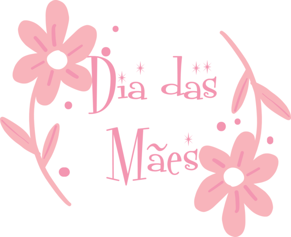 Transparent Mother's Day Floral design Design Greeting Card for Dia das Maes for Mothers Day