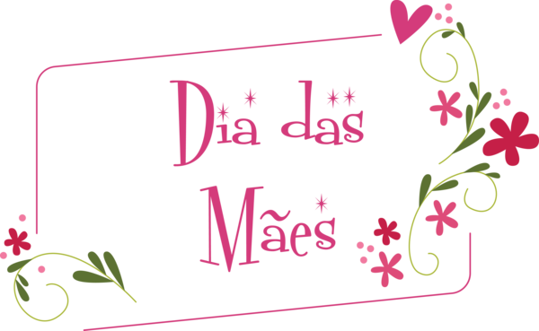 Transparent Mother's Day Mother's Day Line art Design for Dia das Maes for Mothers Day