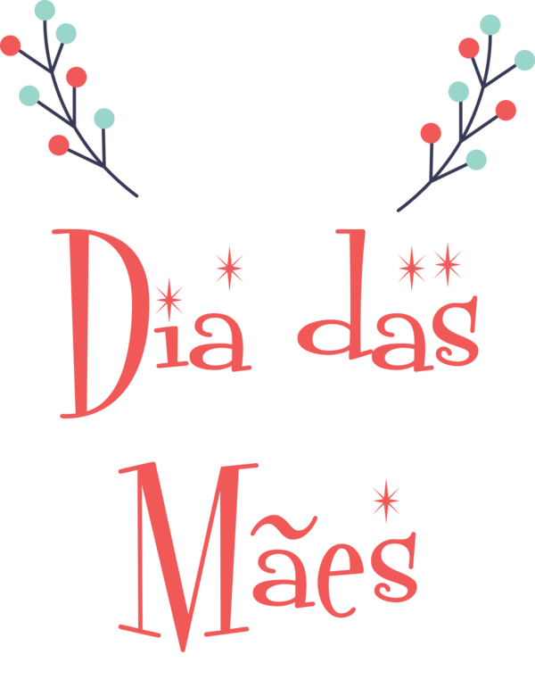Transparent Mother's Day Logo Line Meter for Dia das Maes for Mothers Day